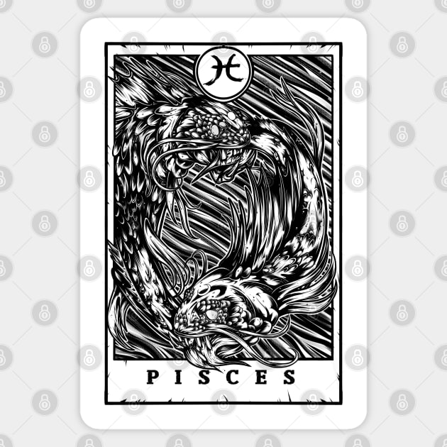 Pisces Zodiac Tarot Sticker by Scottconnick